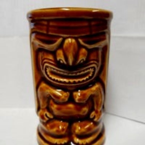 Vintage Tiki mug orchids of Hawaii Japan - Picture 1 of 5